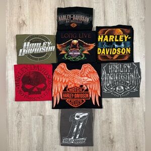 Harley Davidson Biker Men’s Lot T-Shirts‎ Mixed Sizes Modern/Vintage